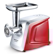 Sonai Meat Grinder 1600 Watt, 3 discs For mincing, Red - SH-4400