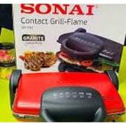 Sonai Contact Grill- Flame SH-300, 1800 Watt, 5 levels of temperature control / Red .