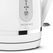 Sonai kettle plastic SH -2021, white 2200 Watt , 1.7 L
