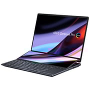 Asus ZenBook Pro 14 Duo OLED (2023) Laptop - 13th Gen / Intel Core i7-13700H / 14.5inch 3K / 1TB SSD / 16GB RAM / Shared Intel Iris Xe Graphics / Windows 11 / English Keyboard / Tech Black / International Version - [UX8402VU-P1036W]