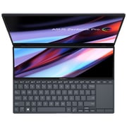 Asus ZenBook Pro 14 Duo OLED (2023) Laptop - 13th Gen / Intel Core i7-13700H / 14.5inch 3K / 1TB SSD / 16GB RAM / Shared Intel Iris Xe Graphics / Windows 11 / English Keyboard / Tech Black / International Version - [UX8402VU-P1036W]