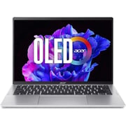 Acer Swift Go (2023) Laptop - 1st Series / Intel Core Ultra 7-155H / 14inch 2.8K OLED / 1TB SSD / 32GB RAM / Shared Intel ARC Graphics / Windows 11 Home / Silver - [SFG14-72-77BT]