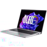 Acer Swift Go (2023) AI PC - 1st Series / Intel Core Ultra 7-155H / 14inch 2.8K OLED / 1TB SSD / 32GB RAM / Shared Intel ARC Graphics / Windows 11 Home / Silver - [SFG14-72-77BT]