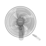 TORNADO Wall Fan 16 Inch, 4 Blades, Remote, White TWF-30