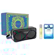 Versace Eau Fraiche Homme Perfume For Men 97ml Eau de Toilette + 0.8ml TS Eau de Toilette + Bag Gift Set