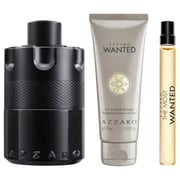 Azzaro The Most Wanted Intense Perfume For Men 100ml Eau de Parfum + 10ml Mini Perfume + 75ml Hair & Body Shampoo Gift Set