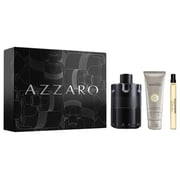 Azzaro The Most Wanted Intense Perfume For Men 100ml Eau de Parfum + 10ml Mini Perfume + 75ml Hair & Body Shampoo Gift Set