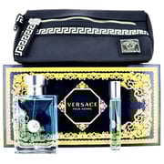 Versace Pour Homme Perfume For Men 100ml Eau de Toilette + 10ml Mini EDT Spray + Pouch Gift Set
