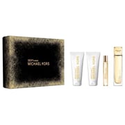 Michael Kors Sexy Amber Perfume For Women 100ml Eau de Parfum + 100ml Body Lotion + 100ml Shower Gel + 10ml Mini Spray Gift Set