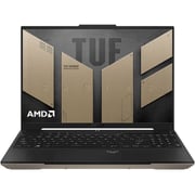 Asus TUF Gaming A16 Advantage Edition (2024) Laptop - AMD Ryzen 7-7435HS / 16inch FHD+ / 512GB SSD / 16GB RAM / 8GB AMD Radeon RX 7600S Graphics / Windows 11 Home / English & Arabic Keyboard / Sandstorm / Middle East Version - [FA617NSR-N3028W]