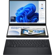 Asus Zenbook Duo OLED (2023) Ultrabook - 1st Series / Intel Core Ultra 9-185H / 14inch 3K OLED / 2TB SSD / 32GB RAM / Shared Intel Arc Graphics / Windows 11 Home / Inkwell Gray - [UX8406MA-OLEDI9IG]