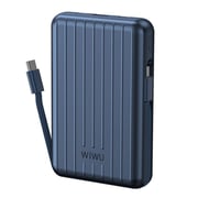 Wiwu Magnetic Wireless Charging Power Bank 20000mAh Blue PP04BL