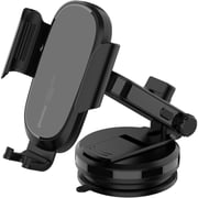 Glassology 15W Fast Wireless Car Charger 360 Rotate Phone Mount 1m Cable