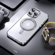 Glassology MagSafe Ring Stand Case Clear iPhone 15 Pro Max