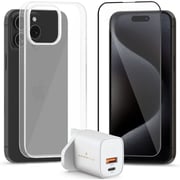 Smartix Mobile Case With 30W Wall Adaptor Clear iPhone 15 Pro Max