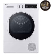 LG Heat Pump Dryer, 8kg Capacity, A++, White color
