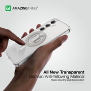Amazing Things Mag Grip Case Clear Galaxy S24 Plus