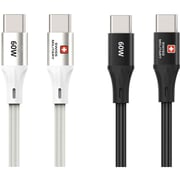 Swiss Military USB-C To USB-C Cable 1.2m Black