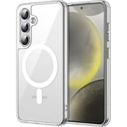 Protect Silicon Magnetic Case With Screen Protector Clear Samsung Galaxy S24 Plus