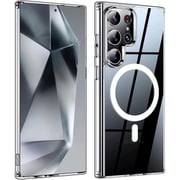 Protect Silicon Magnetic Case With Screen Protector Clear Samsung Galaxy S24 Ultra