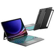 Protect Protective Keyboard Case Grey Samsung Galaxy Tab S9 Plus