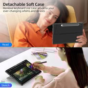 Protect Protective Keyboard Case Grey Samsung Galaxy Tab S9 Plus