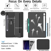 Protect Protective Keyboard Case Grey Samsung Galaxy Tab S9 Plus