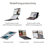 آسوس زينبوك ديو (2023) -لابتوب إنتل ألترا 9-185H / 14 بوصة 3K OLED / 2 تيرابايت SSD / 32 جيجا رام / رسومات إنتل Arc مشتركة / ويندوز 11 هوم / رمادي طبيعي - [UX8406MA-OLEDI9IG] - طلب مسبق