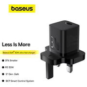 Baseus GaN5 Type-C Single Port Fast Charger Adapter Black
