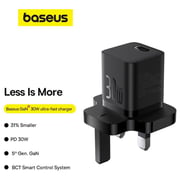 Baseus GaN5 Type-C Single Port Fast Charger Adapter Black