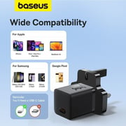 Baseus GaN5 Type-C Single Port Fast Charger Adapter Black