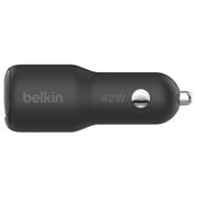 Belkin BoostCharge Dual Port Car Charger Black