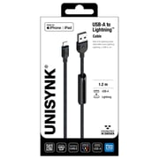 Unisynk Lightning Cable 1.2m Black