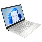 HP (2022) Laptop - 12th Gen / Intel Core i3-1215U / 15.6inch FHD / 256GB SSD / 8GB RAM / Shared Intel UHD Graphics / Windows 11 Home / English & Arabic Keyboard / Natural Silver / Middle East Version - [15s-FQ5148NE]