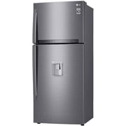 LG No Frost Refrigerator 2 Doors Smart Inverter Compressor 592 Liter, 21 Cubic Feet, Dispenser, Hygiene Fresh Filter, Door Cooling - GR-F822HLHM