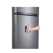 LG No Frost Refrigerator 2 Doors Smart Inverter Compressor 592 Liter, 21 Cubic Feet, Dispenser, Hygiene Fresh Filter, Door Cooling - GR-F822HLHM