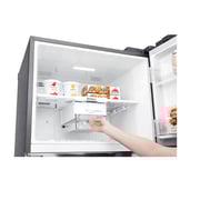 LG No Frost Refrigerator 2 Doors Smart Inverter Compressor 592 Liter, 21 Cubic Feet, Dispenser, Hygiene Fresh Filter, Door Cooling - GR-F822HLHM