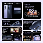 Vivo V30 Lite 256GB Crystal Black 5G Smartphone