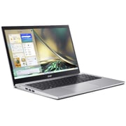 Acer Aspire 3 A315 (2022) Laptop - 12th Gen / Intel Core i5-1235U / 15.6inch FHD / 512GB SSD / 8GB RAM / Shared Intel Iris Xe Graphics / Windows 11 Home / English & Arabic Keyboard / Pure Silver / Middle East Version - [A315-59-57ZZ]