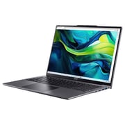 Acer Aspire Lite 16 (2024) Laptop - 12th Gen / Intel Core i5-1235U / 16inch FHD / 512GB SSD / 8GB RAM / Shared Intel Iris Xe Graphics / Windows 11 Home / English & Arabic Keyboard / Pure Silver / Middle East Version - [NX.KWZEM.002]