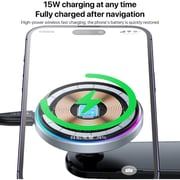 Yesido Magnetic Suction Wireless Car Charging Holder Black