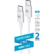 Heatz USB C To USB C Cable 2m White