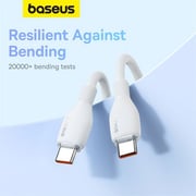 Baseus Pudding Series USB-C To USB-C Cable 1.2m Stellar White