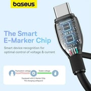 Baseus Pudding Series USB-C To USB-C Cable 1.2m Cluster Black