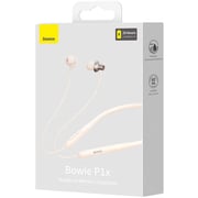 Baseus NGPB010002 Bowie P1x Wireless In Ear Neckband Creamy White