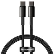 Baseus Tungsten Gold USB-C To USB-C Cable 1m Black