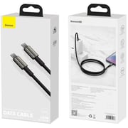 Baseus Tungsten Gold USB-C To USB-C Cable 1m Black