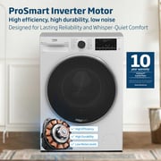Beko 10kg Front Load Washing Machine, 1400 RPM, 15 Programs, SteamTherapy, AquaTech, AutoDose, White - WTE1014XW