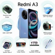 Xiaomi Redmi A3 64GB Star Blue 4G Smartphone