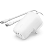 Belkin BoostCharge 3 Port USB-C Wall Charger White